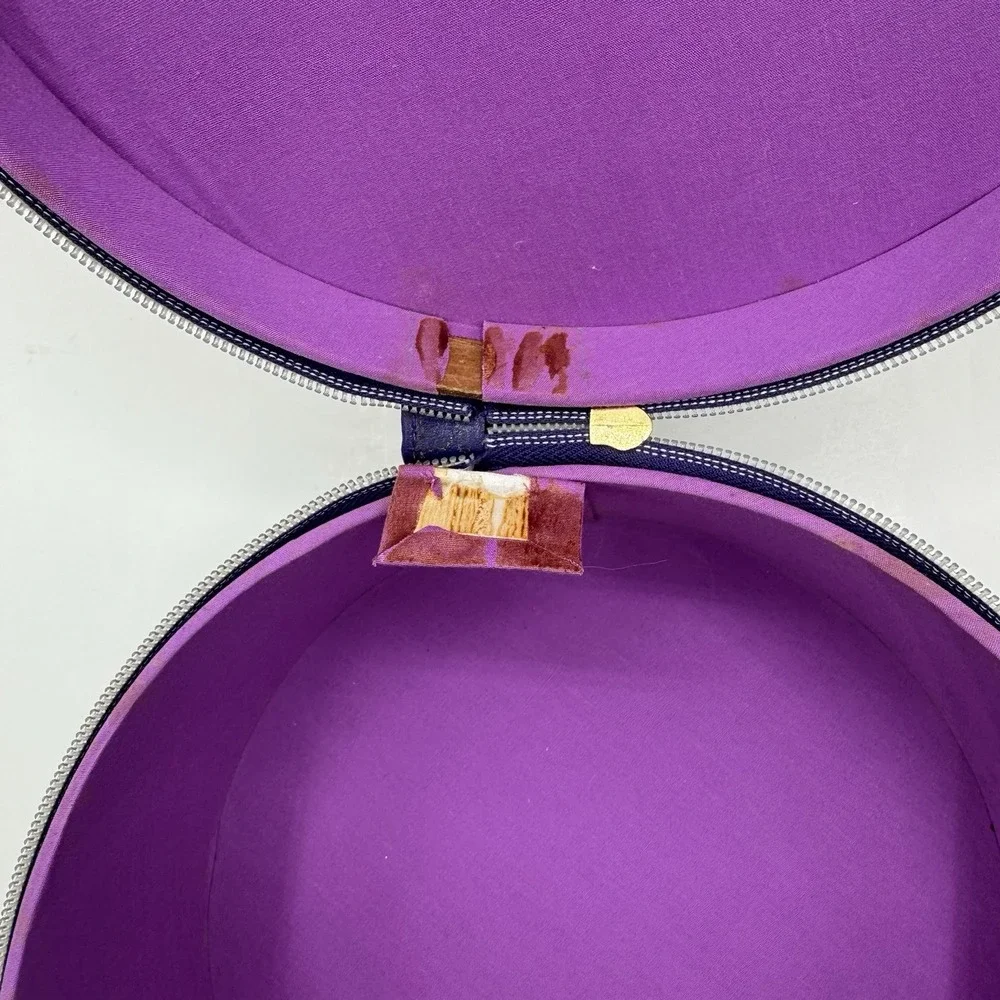 Marc Jacobs Lola Purple Vanity Hat Box Perfume Case Bag 3D Flower 8.5